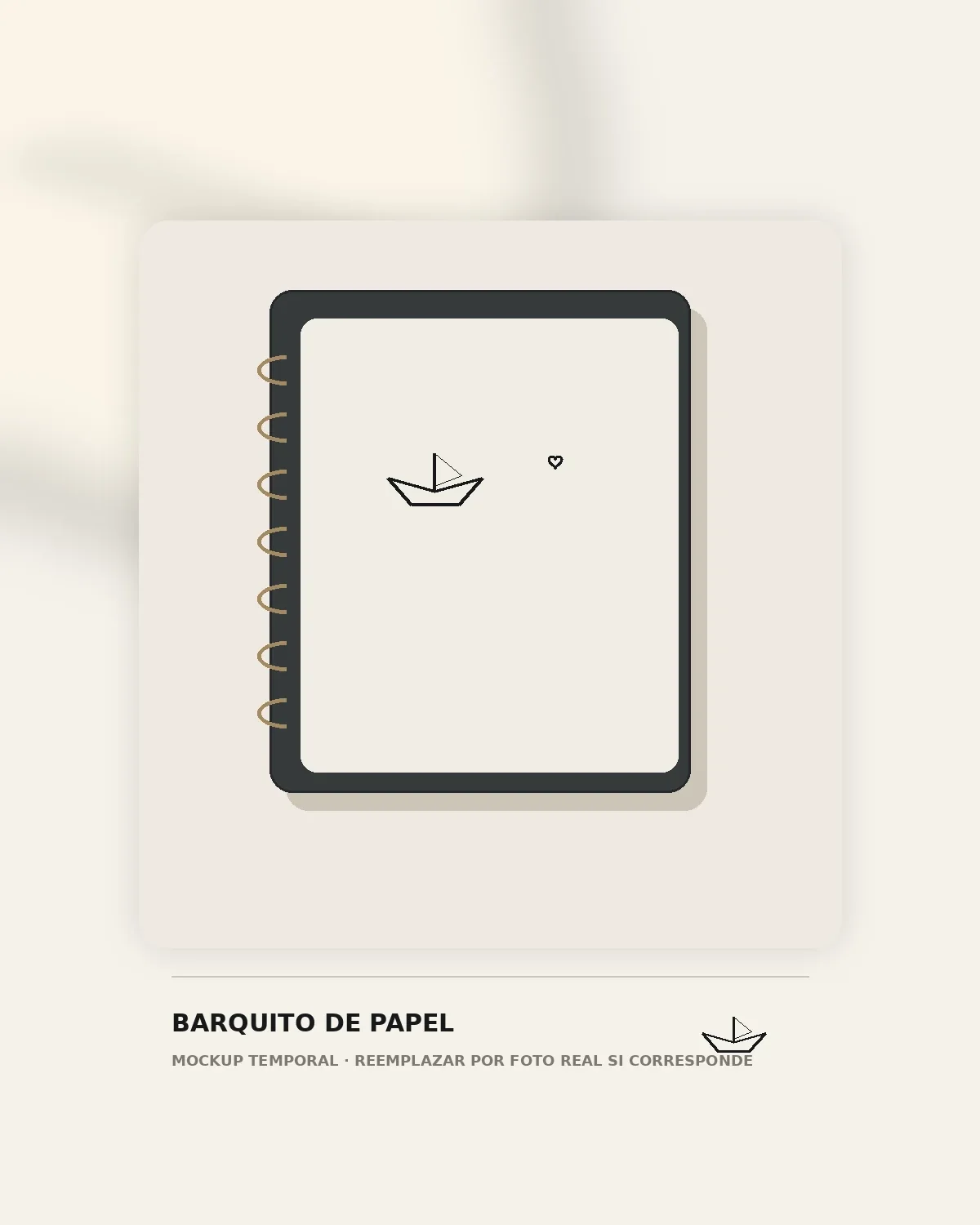 Cuadernos personalizados — Barquito de Papel