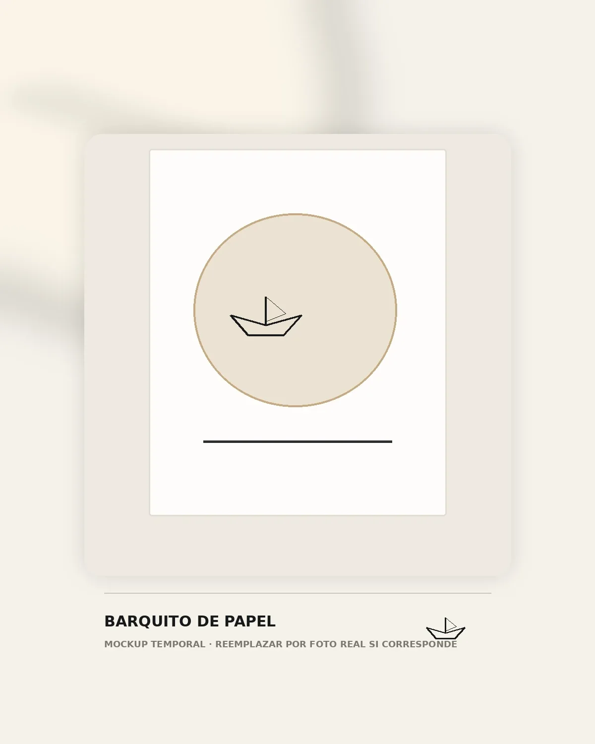 Posters personalizados — Barquito de Papel