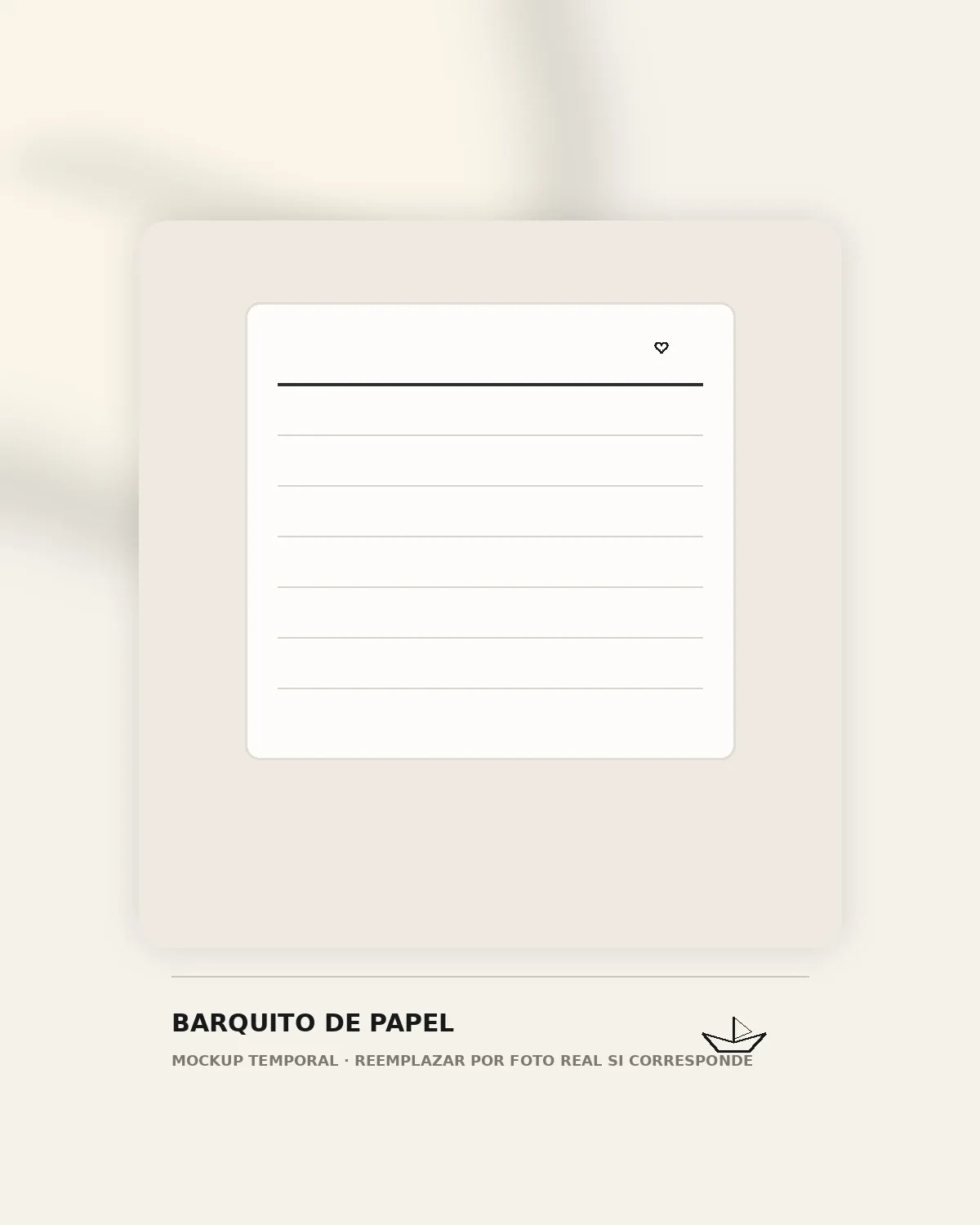 Planner semanal — Barquito de Papel