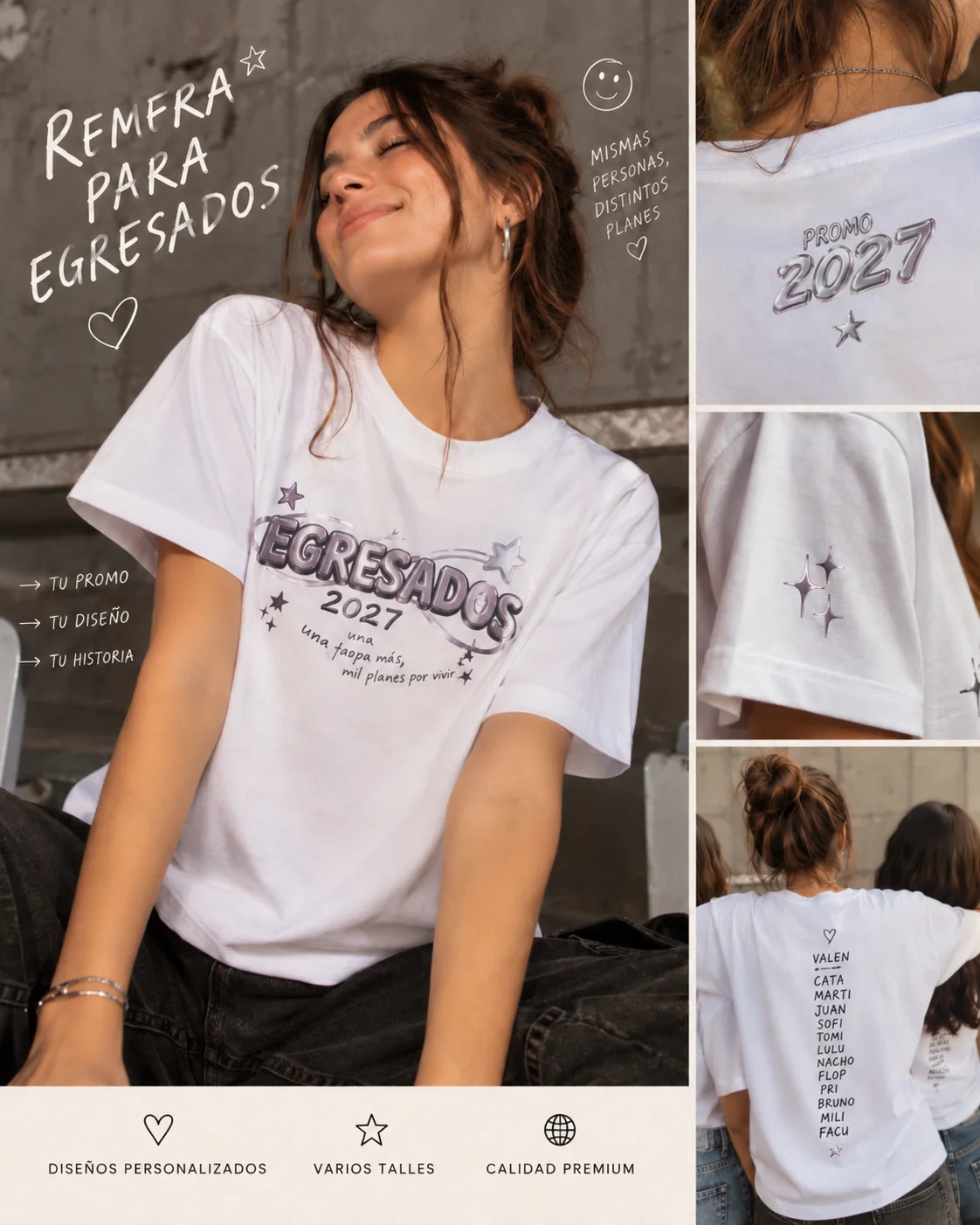Remera para egresados