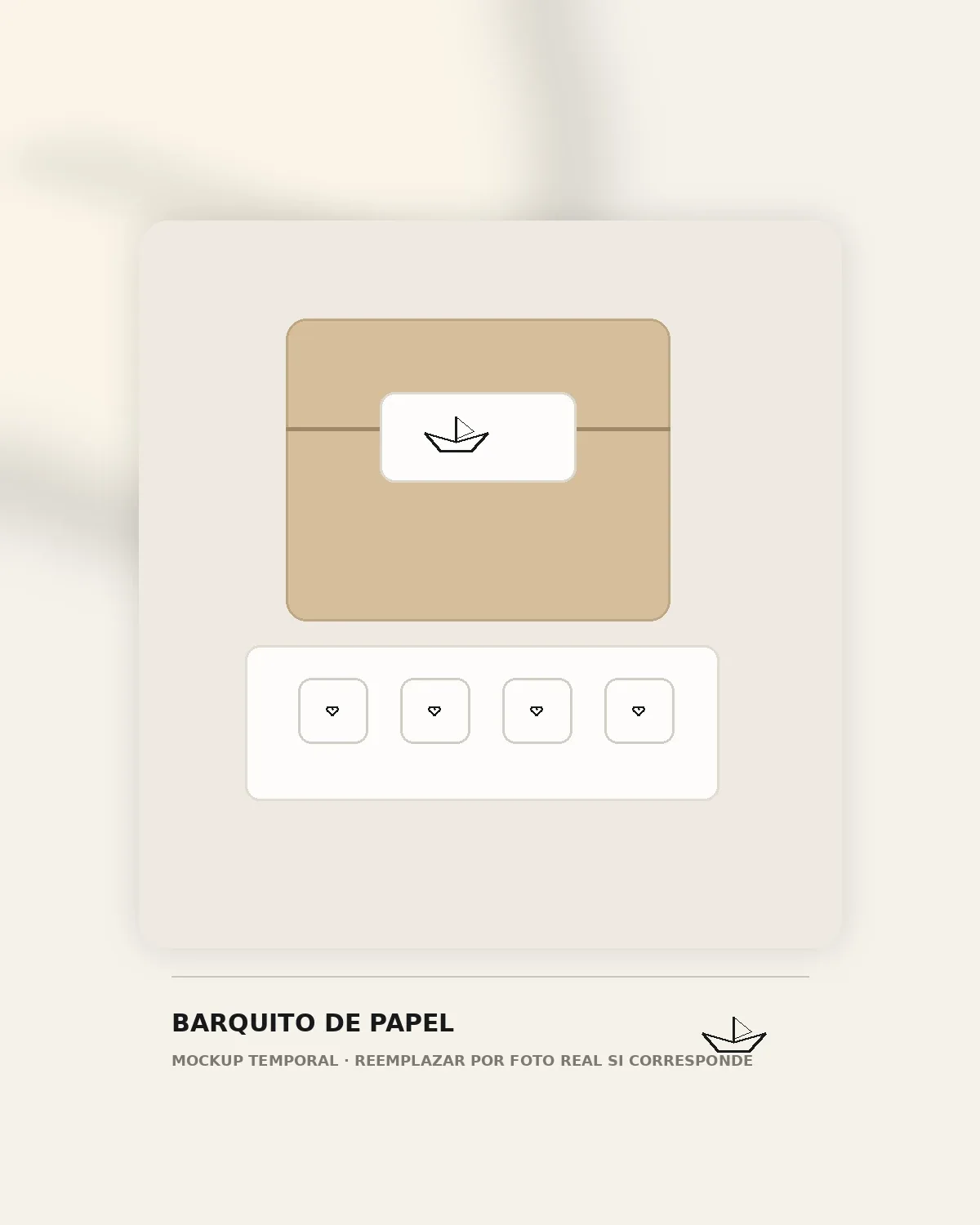 Etiquetas adhesivas personalizadas — Barquito de Papel