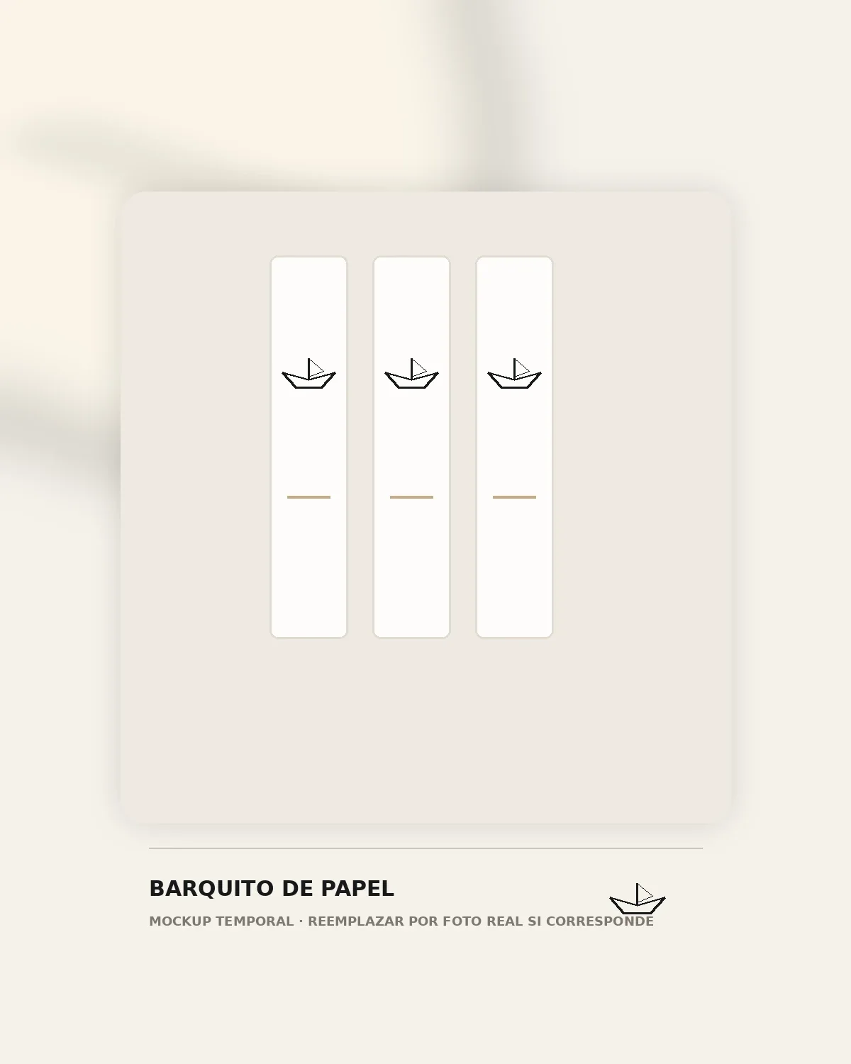 Señaladores personalizados — Barquito de Papel