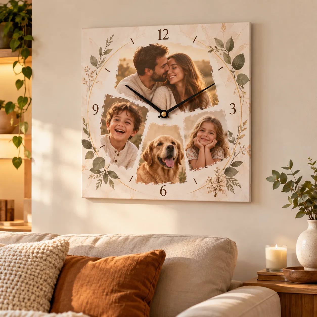 Cuadro reloj personalizado