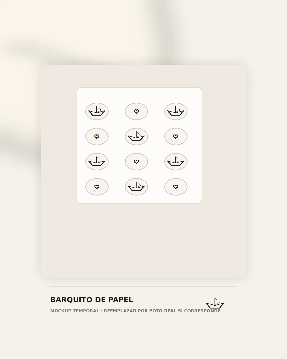 Stickers personalizados — Barquito de Papel