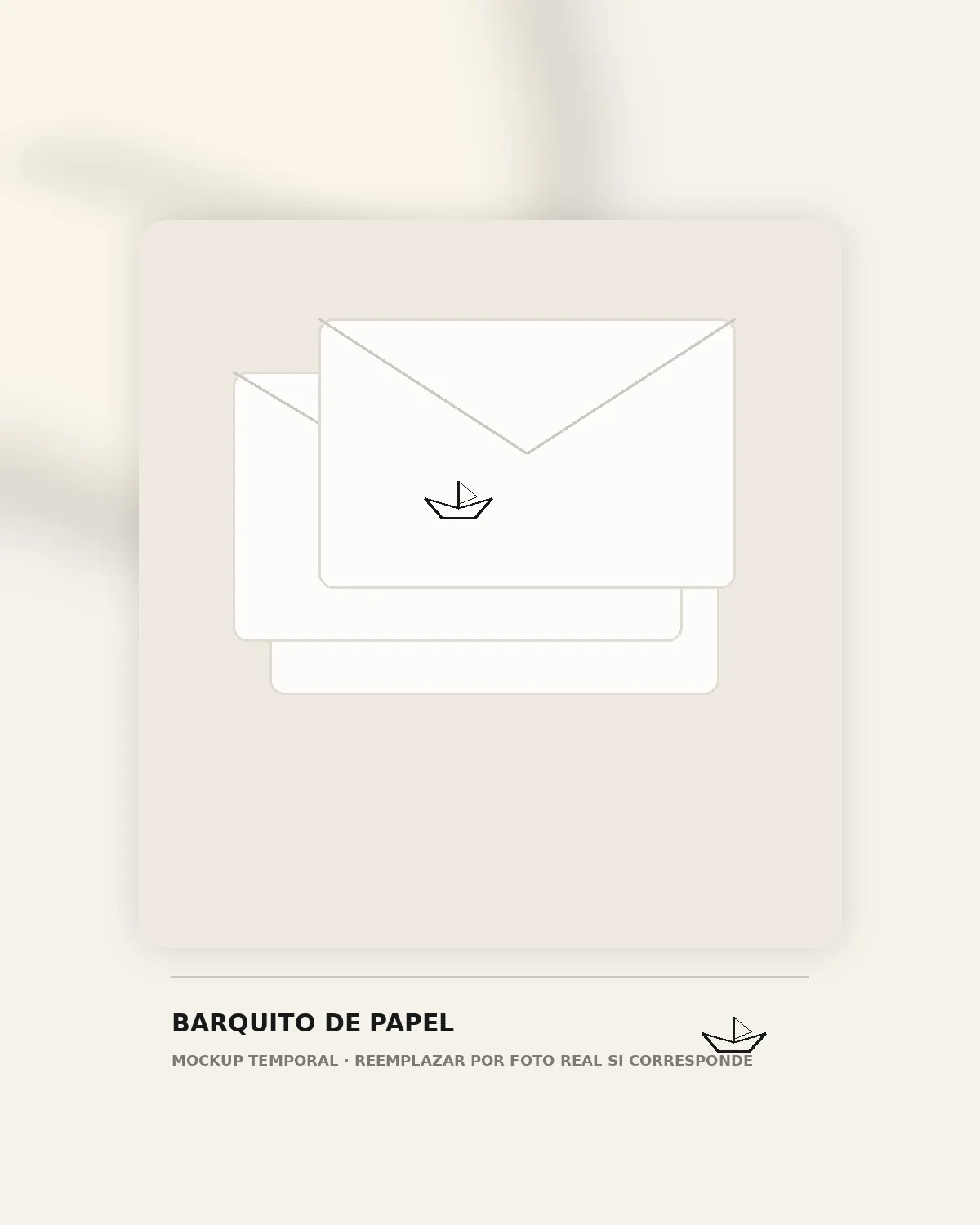 Sobres personalizados — Barquito de Papel