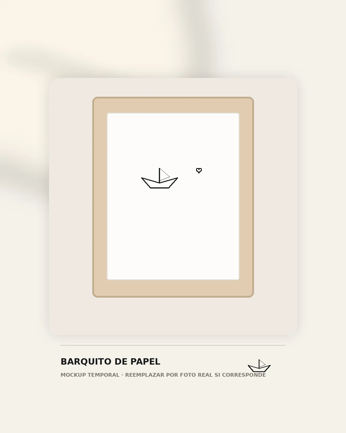 Láminas decorativas — Barquito de Papel